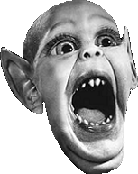 It's Batboy, America's favorite runaway lab experiment! Give his gaping maw a click!